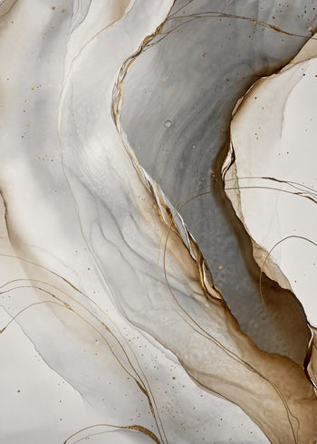 Canvastavla - Golden Seams No1 (80x120)