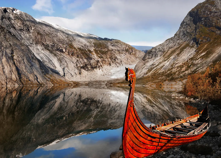 Lærredsprint - Viking Ship