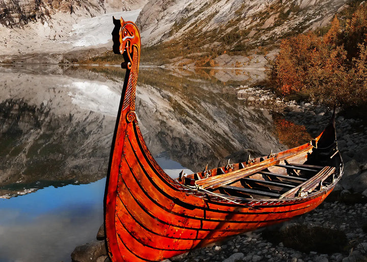Lærredsprint - Viking Ship