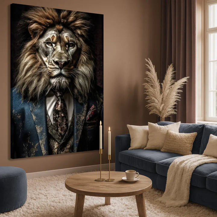 Lærredsprint - Lion Man